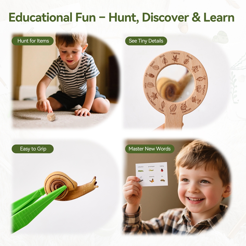 Wooden Montessori Toys Treasur - Outdoor Adventure Toys For Kids recension och pris