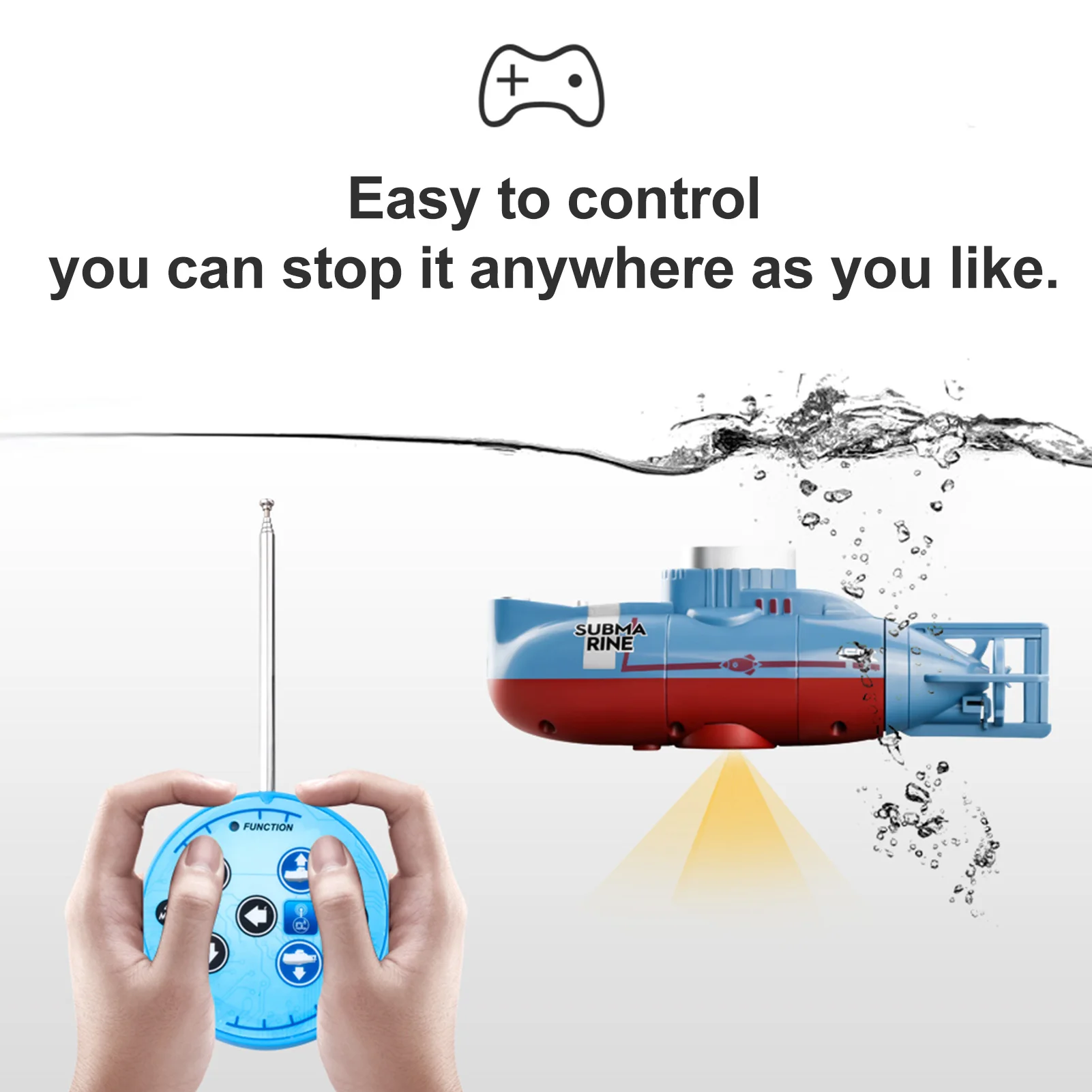 Simulation Mini RC Submarine 0 - Outdoor Adventure Toys For Kids recension och pris