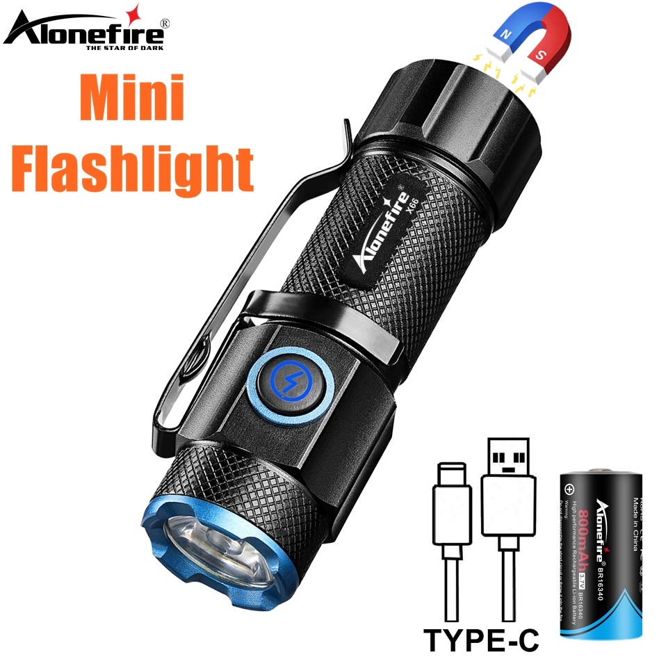 6500K Mini Flashlight High Bri - Outdoor Adventure With No Backpack recension och pris