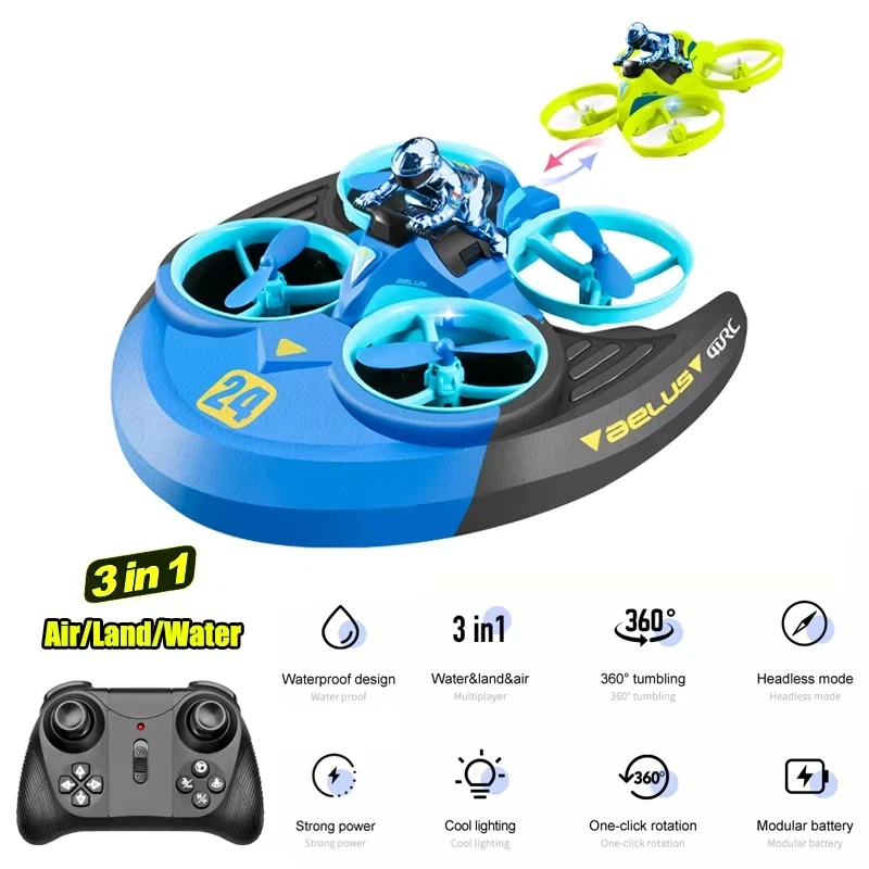 3-in-1 Land Air Sea RC Aircraf - Outdoor Adventure Toys For Kids recension och pris
