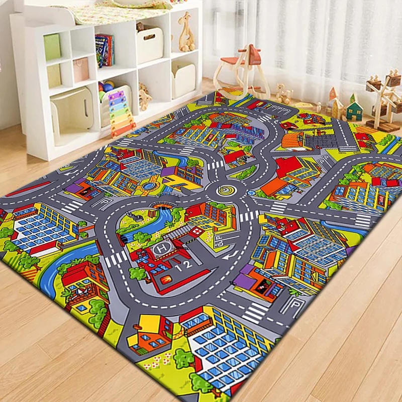 Colorful Kids City Map Play Ma - Outdoor Adventure Toys For Kids recension och pris