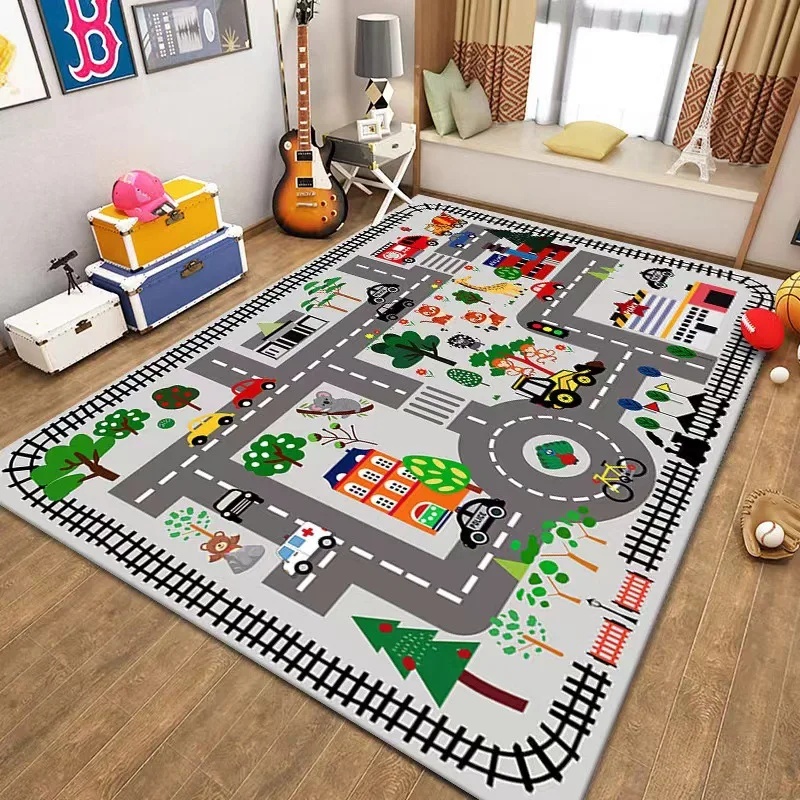 Colorful Kids City Map Play Ma - Outdoor Adventure Toys For Kids recension och pris