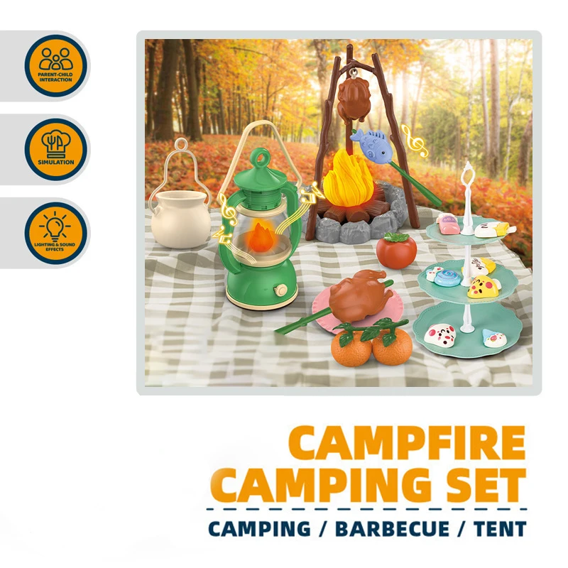 Kids Camping Tent Set Simulate - Outdoor Adventure Toys For Kids recension och pris