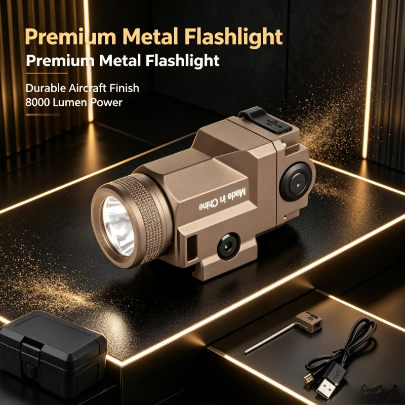 20mm Rail‑Fitted Metal LED Fla - Outdoor Adventure Hobbies recension och pris