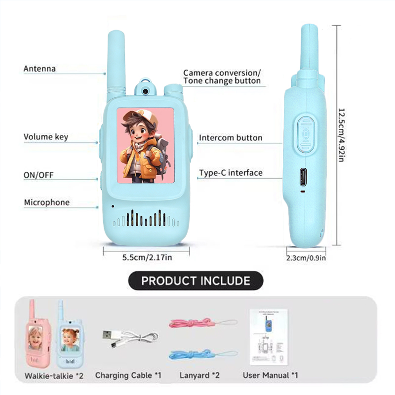 2pcs Kids Video Walkie Talkie  - Outdoor Adventure Toys For Kids recension och pris