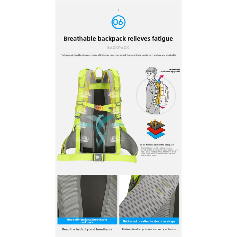 AZELA 36-55L Hiking Backpack L - Outdoor Adventure With No Backpack recension och pris